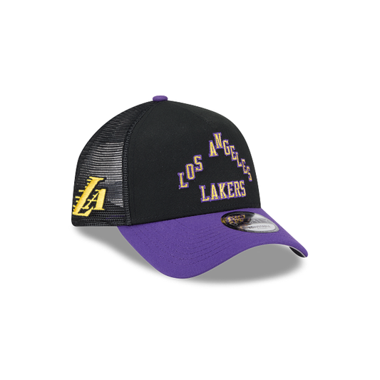 Los Angeles Lakers NBA City Edition 2025 9FORTY A-Frame Trucker Snapback