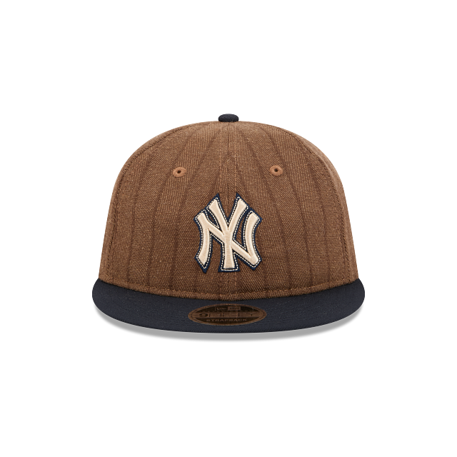 New York Yankees MLB Wool Pinstripe 9FIFTY Retro Crown Strapback