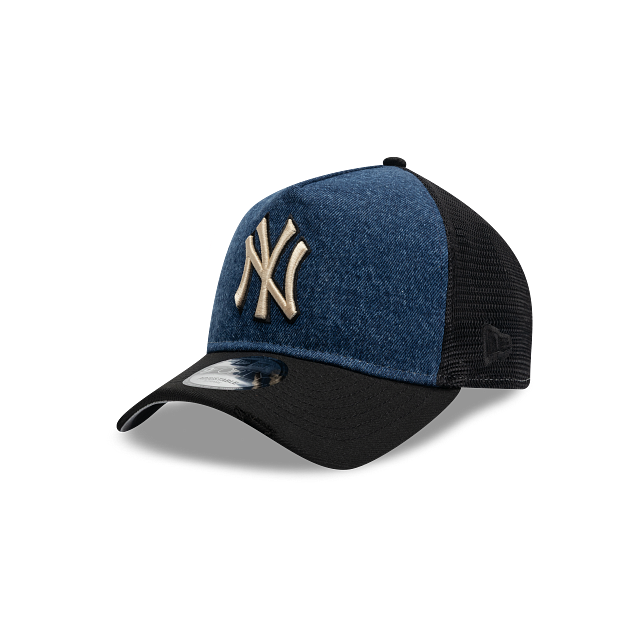 New York Yankees MLB Culture Kings Program 9FORTY A-Frame Trucker Snapback