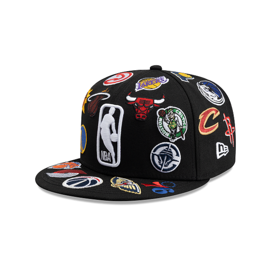 NBA All Over Logo 59FIFTY Cerrada