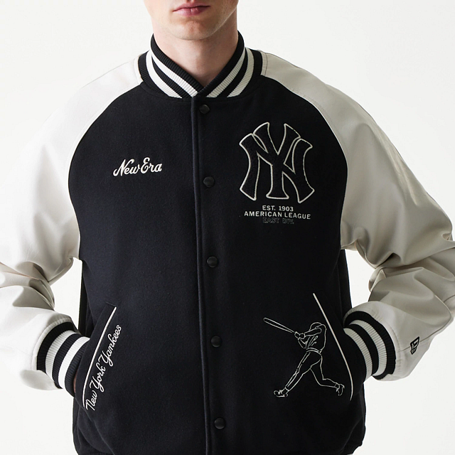 Chumpa Varsity New York Yankees MLB Heritage Negra