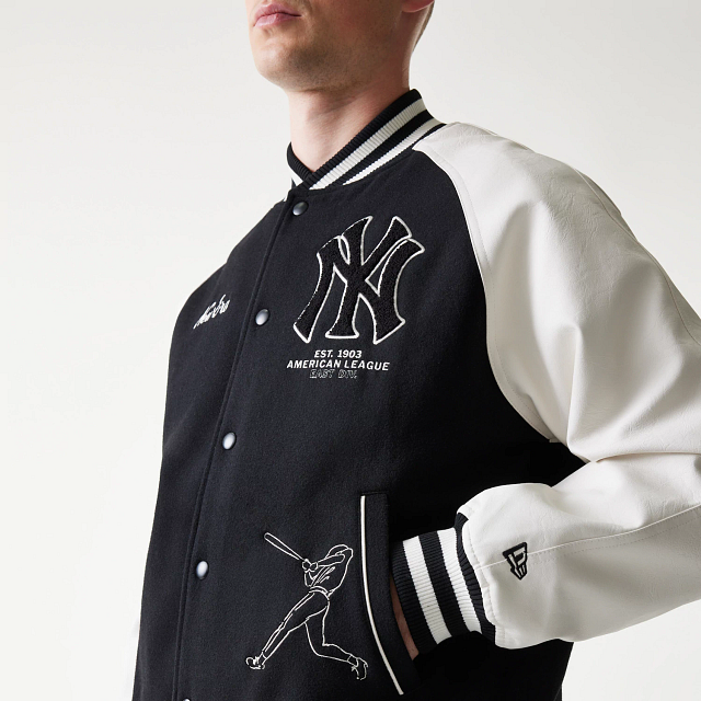 Chumpa Varsity New York Yankees MLB Heritage Negra