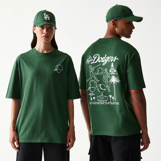 Playera Manga Corta Los Angeles Dodgers MLB Baseball Graphic