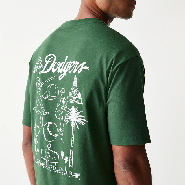 Playera Manga Corta Los Angeles Dodgers MLB Baseball Graphic