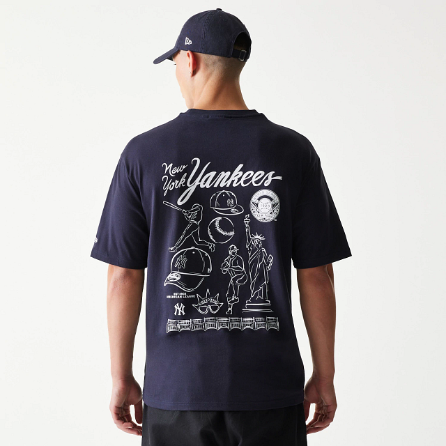 Playera Manga Corta New York Yankees MLB Baseball Graphic