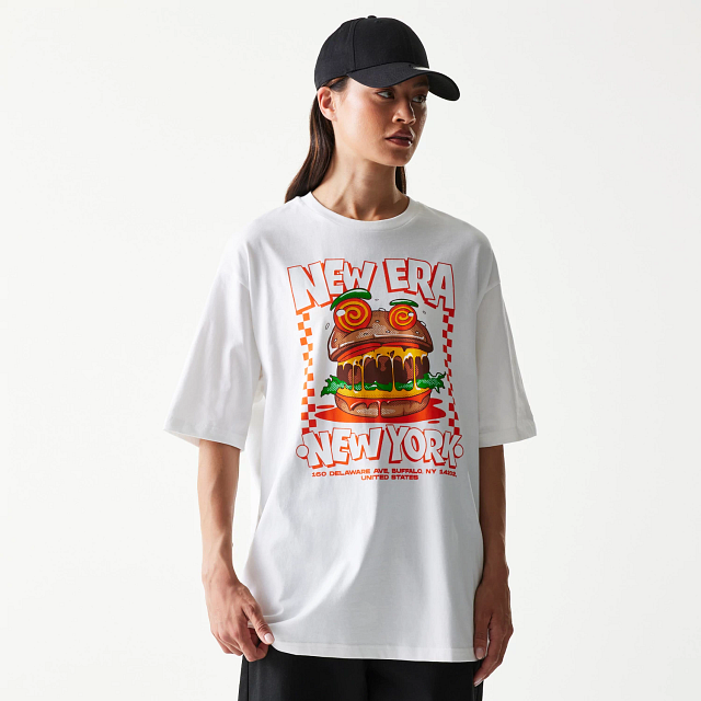 Camisa New Era Food Graphic Blanca