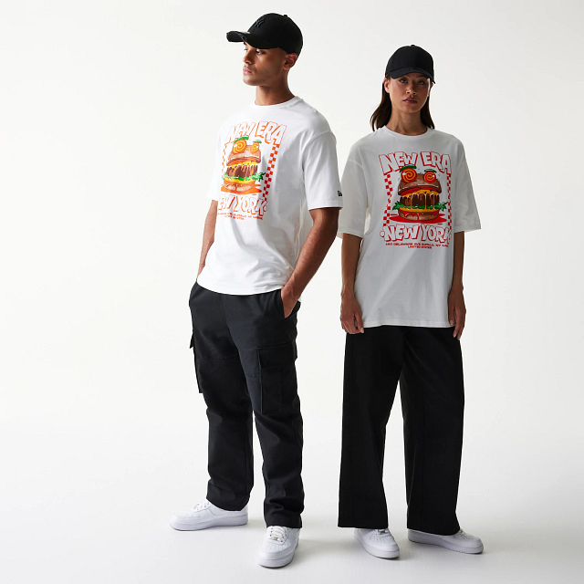 Camisa New Era Food Graphic Blanca