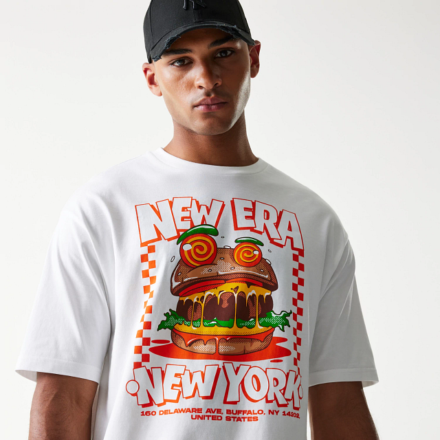 Camisa New Era Food Graphic Blanca