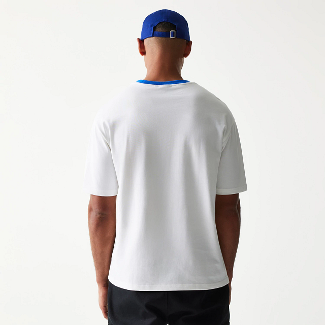 Playera Manga Corta New Era Script Blanca