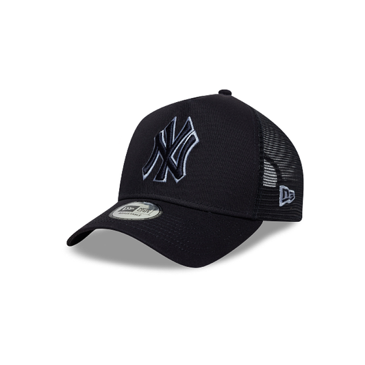 New York Yankees MLB Team Outline 9FORTY A-Frame Trucker Snapback