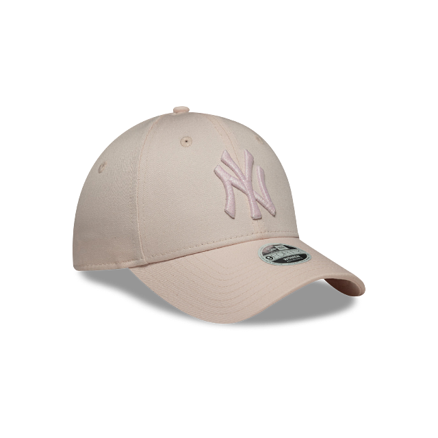 New York Yankees MLB Metallic Logo 9FORTY Strapback Rosa para Mujer