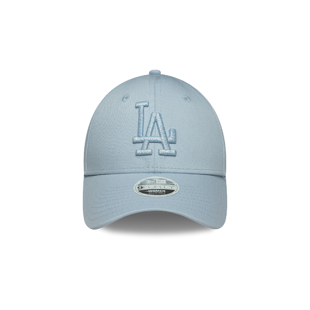 Los Angeles Dodgers MLB Metallic Logo 9FORTY Strapback Azul para Mujer