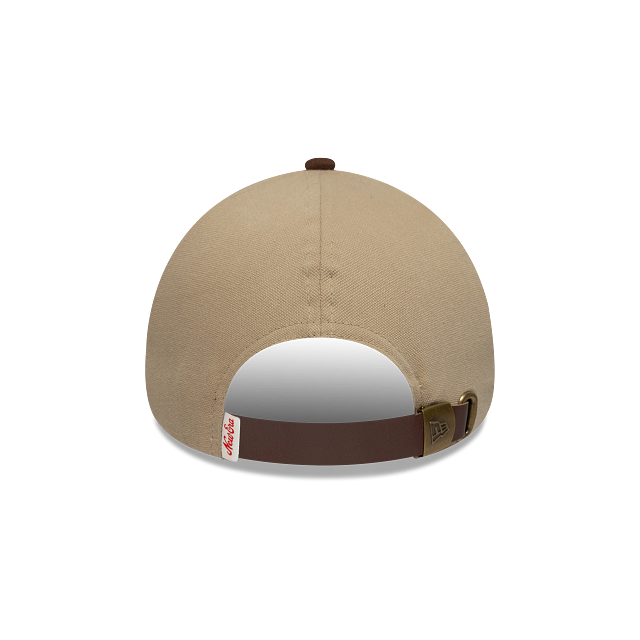 New Era Suede Visor 9FORTY A-Frame Strapback Café