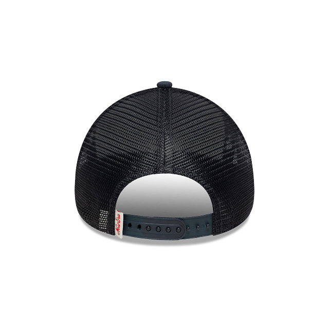 New Era Patch Distress 9FORTY A-Frame Trucker Snapback Navy