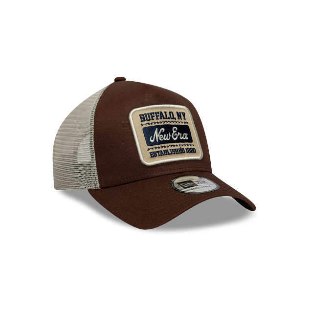 New Era Patch 9FORTY A-Frame Trucker Snapback Café