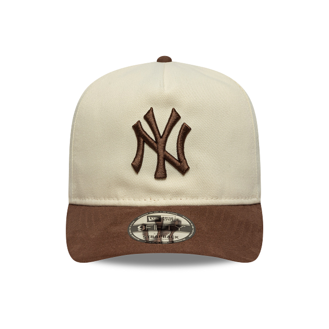 New York Yankees MLB Suede Visor 9FIFTY A-Frame Strapback
