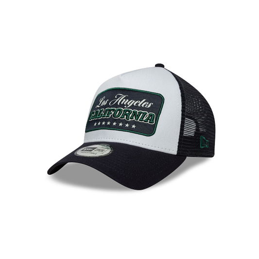 Los Angeles California License Plate 9FORTY A-Frame Trucker Snapback