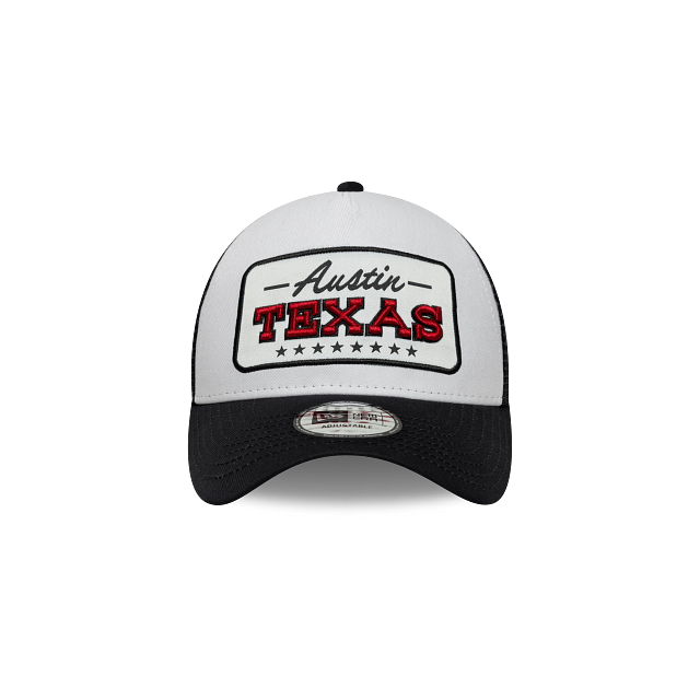 Austin Texas License Plate 9FORTY A-Frame Trucker Snapback