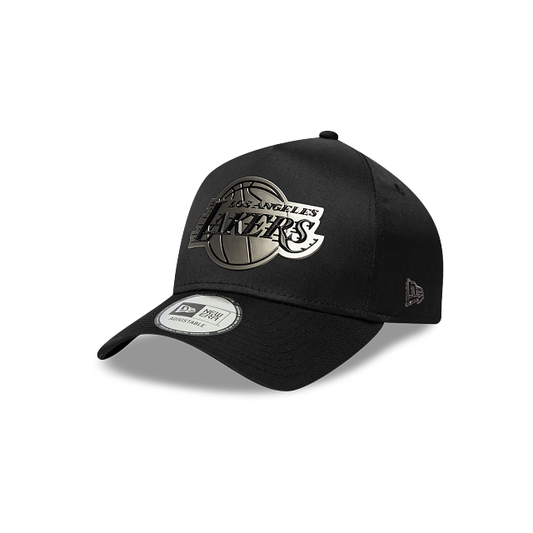 Los Angeles Lakers NBA Metallic 9FORTY A-Frame Snapback Negra