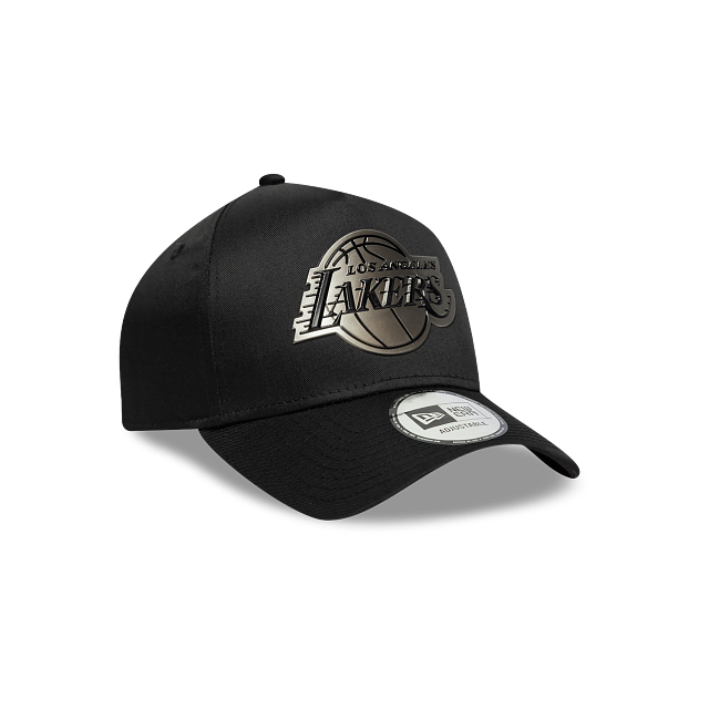 Los Angeles Lakers NBA Metallic 9FORTY A-Frame Snapback Negra