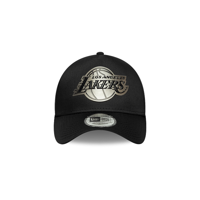 Los Angeles Lakers NBA Metallic 9FORTY A-Frame Snapback Negra
