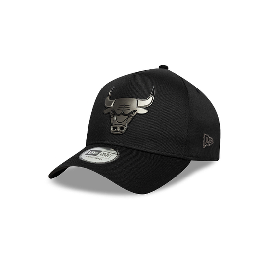 Chicago Bulls NBA Metallic 9FORTY A-Frame Snapback Negra
