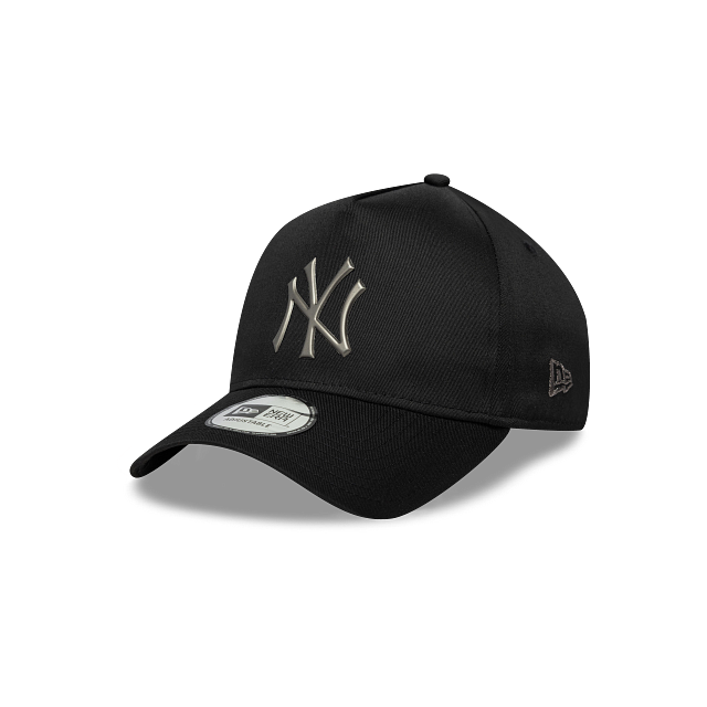 New York Yankees MLB Metallic 9FORTY A-Frame Snapback Negra