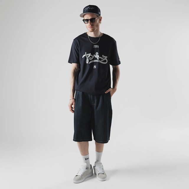 Playera Manga Corta New York Yankees Hyperfly Katakana X MLB