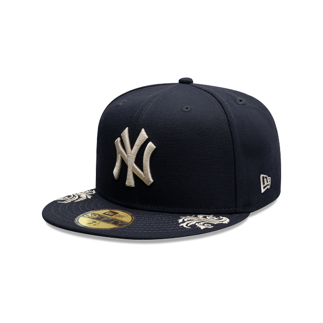 New York Yankees MLB Wordmark 59FIFTY Cerrada Azul