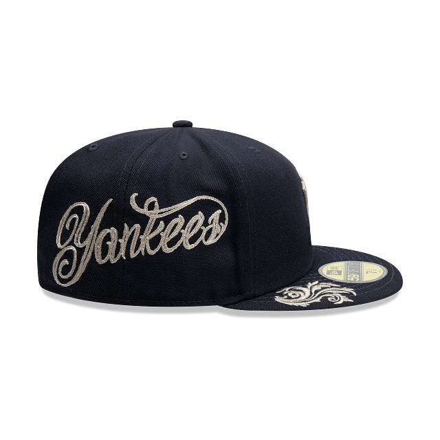 New York Yankees MLB Wordmark 59FIFTY Cerrada Azul