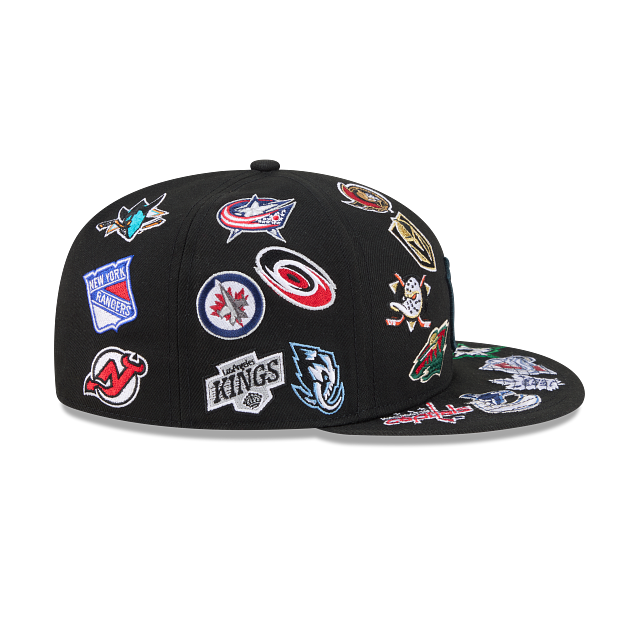NHL All Over Logo 59FIFTY Cerrada