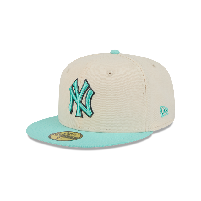 New York Yankees MLB Color Pack Two Tone 59FIFTY Cerrada Beige