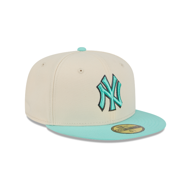 New York Yankees MLB Color Pack Two Tone 59FIFTY Cerrada Beige