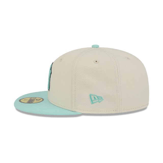 New York Yankees MLB Color Pack Two Tone 59FIFTY Cerrada Beige