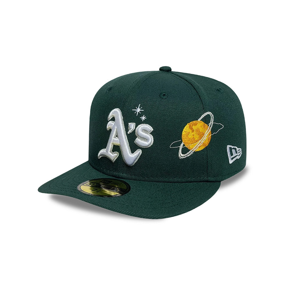 Athletics MLB Planet Icon 59FIFTY Cerrada