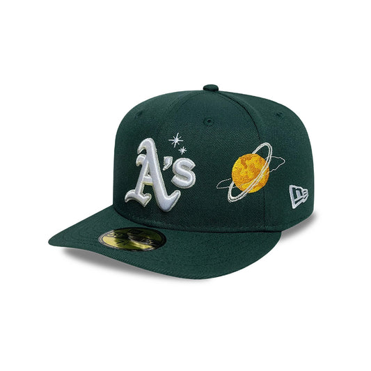 Athletics MLB Planet Icon 59FIFTY Cerrada