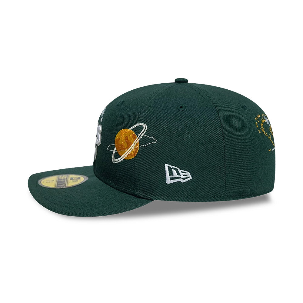 Athletics MLB Planet Icon 59FIFTY Cerrada