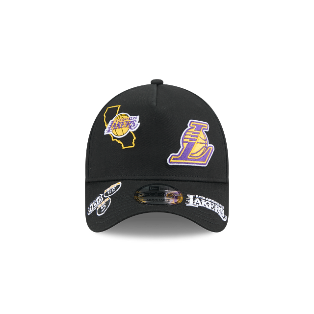 Los Angeles Lakers NBA All Over Team 9FORTY A-Frame Snapback