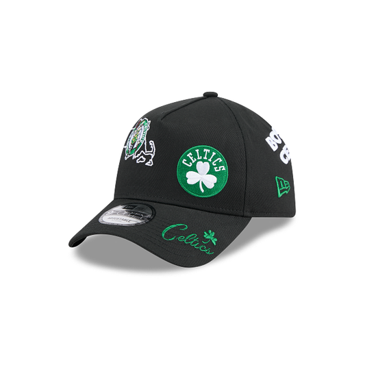 Boston Celtics NBA All Over Team 9FORTY A-Frame Snapback