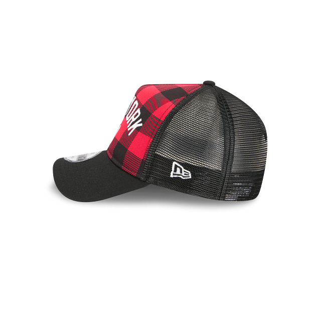 New York Yankees MLB Novelty Check 9FORTY A-Frame Trucker Snapback