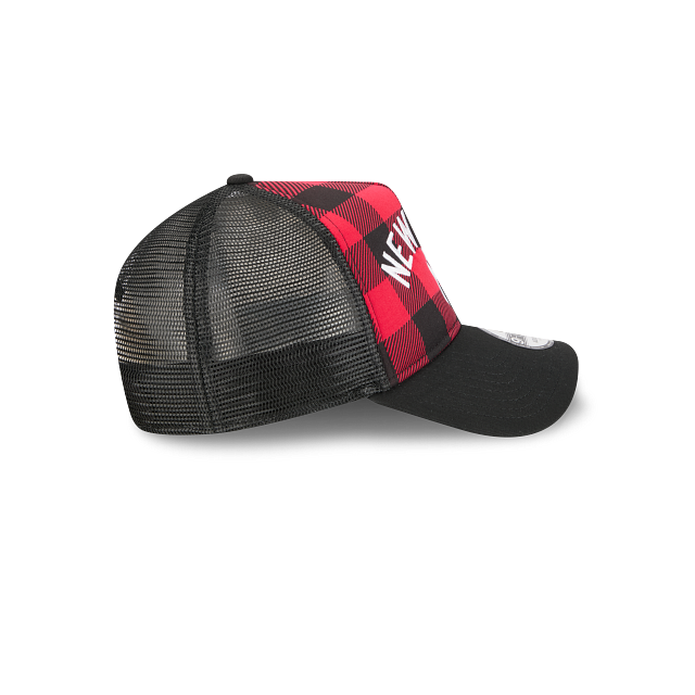 New York Yankees MLB Novelty Check 9FORTY A-Frame Trucker Snapback