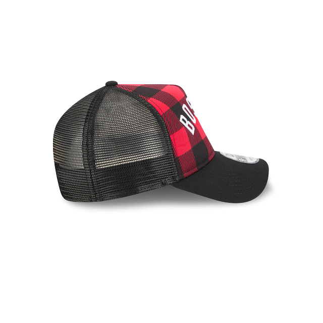 Boston Red Sox MLB Novelty Check 9FORTY A-Frame Trucker Snapback