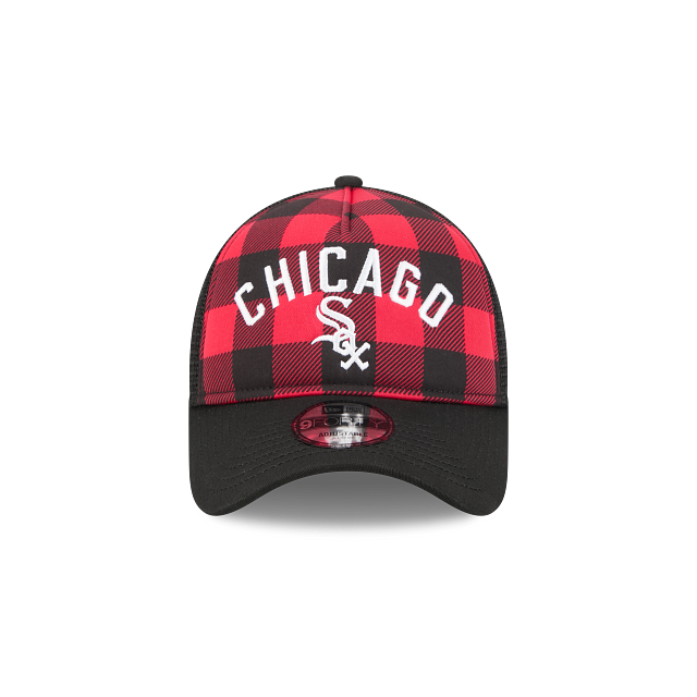 Chicago White Sox MLB Novelty Check 9FORTY A-Frame Trucker Snapback