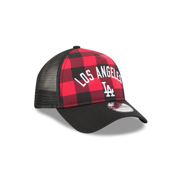 Los Angeles Dodgers MLB Novelty Check 9FORTY A-Frame Trucker Snapback