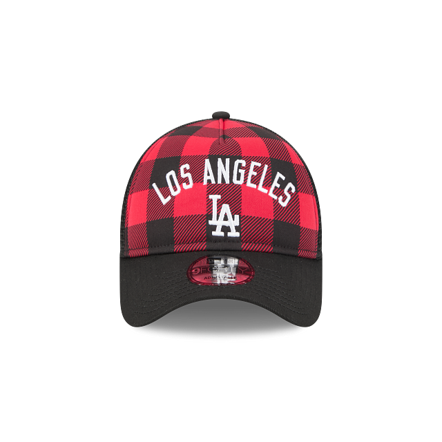 Los Angeles Dodgers MLB Novelty Check 9FORTY A-Frame Trucker Snapback