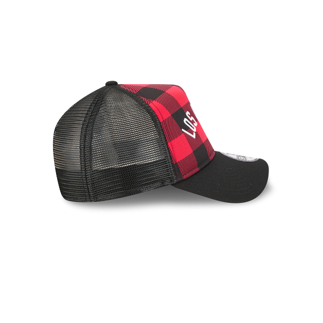 Los Angeles Dodgers MLB Novelty Check 9FORTY A-Frame Trucker Snapback
