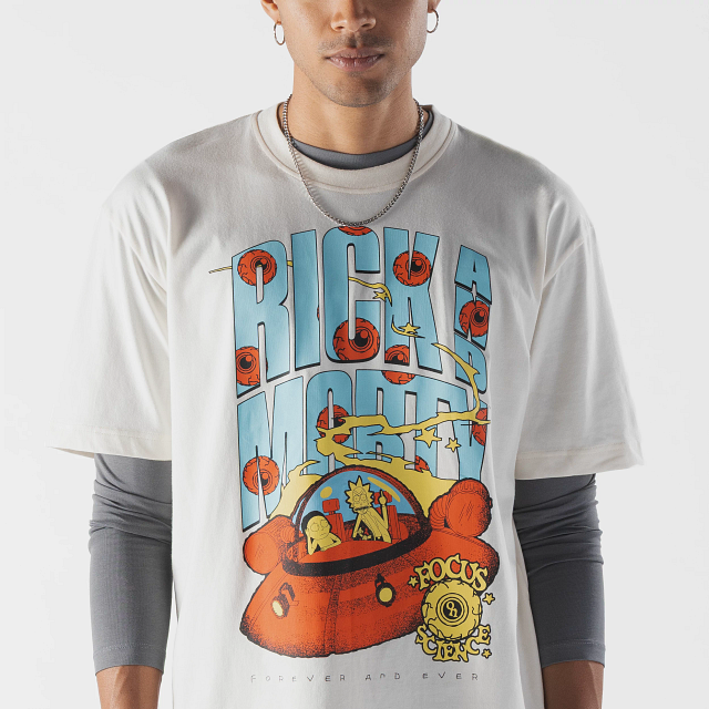 Rick And Morty Playera Manga Corta