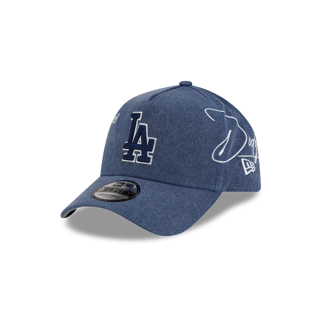 Los Angeles Dodgers MLB Script Wash 9FORTY A-Frame Snapback