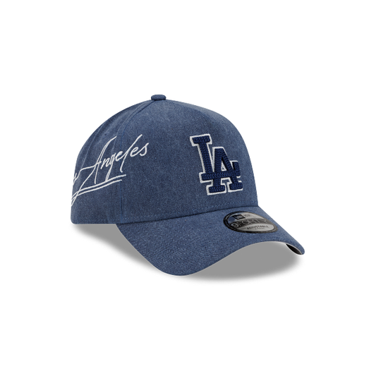 Los Angeles Dodgers MLB Script Wash 9FORTY A-Frame Snapback