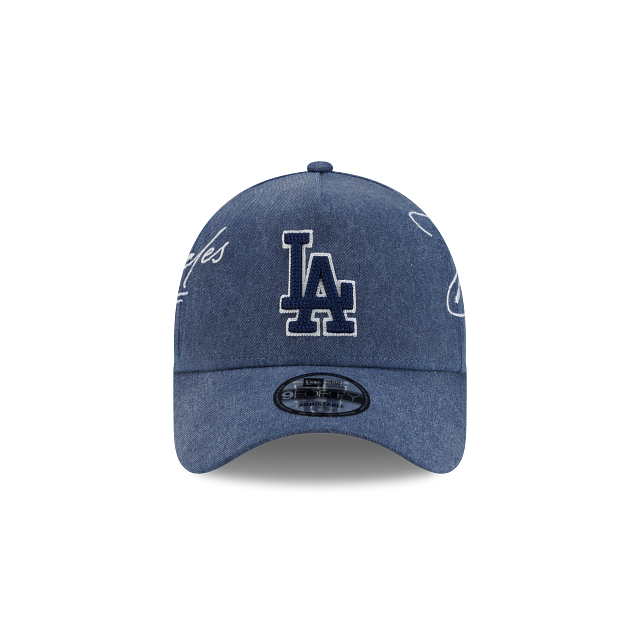 Los Angeles Dodgers MLB Script Wash 9FORTY A-Frame Snapback